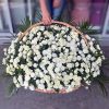 Фото товара Корзина "Белые хризантемы, жёлтые розы" в Умани