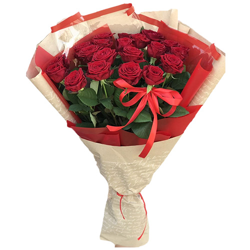 Фото товара Букет роз 21 красная в Умани